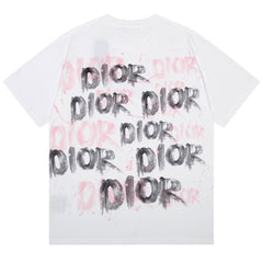 Dior Letter Print T-Shirt
