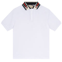 GUCCI Tiger Head Embroidery Polo Shirt Oversize