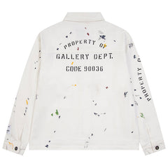 Gallery Dept. EP Paint-Splattered Logo-Print Cotton-Ripstop Jacket