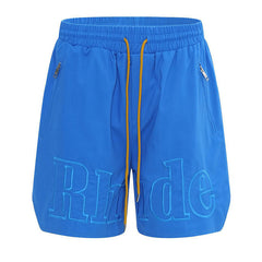RHUDE logo-print drawstring swim Shorts
