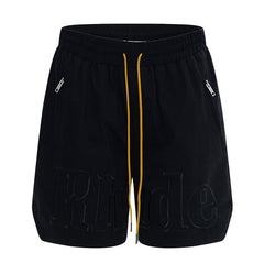 RHUDE logo-print drawstring swim Shorts