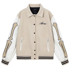 AMlRl Bones Varsity Jacket