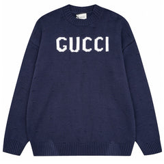 GUCCI KNIT COTTON JACQUARD JUMPER SWEATER