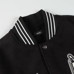 AMlRl logo-appliqué Varsity Jacket