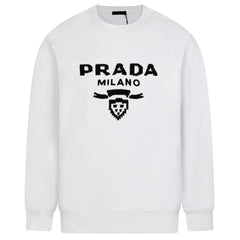 Prada Classic LOGO Embroidered Sweatshirt