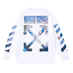 Off White Logo Cotton Sweatshirts