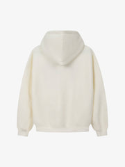 Flocking Letter Embroidery Oversize Hoodie