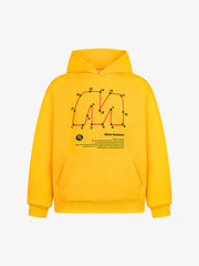 Unique Retro Letter Print Graphic Hoodie