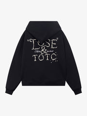 Street Beaded Loose Hoodie