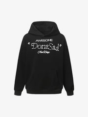 Street Hip-Hop Foam Print Hoodie