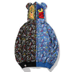 BAPE Shark Violent Bear Full Zipper Hoodie