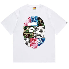 BAPE ABC Camo Crazy Big Ape Head Tee