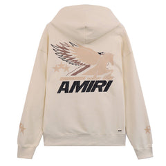 AMlRI Eagle Graphic-Print Cotton-Jersey Hoodies