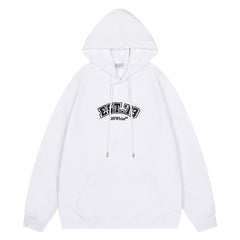 Off White Logo Drawstring Hoodie