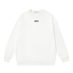 Off White Logo Cotton Sweatshirts