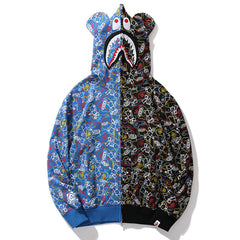 BAPE Shark Violent Bear Full Zipper Hoodie