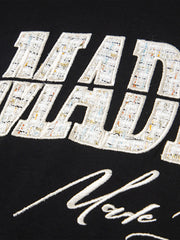 Vintage Patchwork Embroidered Letter T-shirt