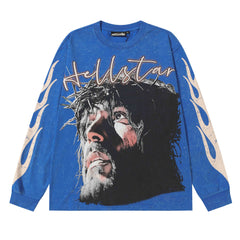 Hellstar Studios Face Long Sleeve Tee