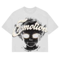MIXED EMOTION White “Pearl” Cropped Tee