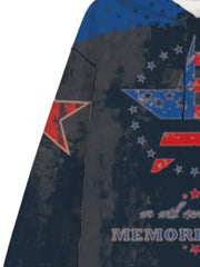 Vintage American Flag Memorial Element Hoodie