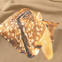 Burberry Deer Print Cotton Sweatshirts Oversized
