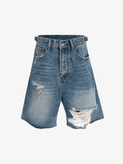 Street Ripped Denim Shorts