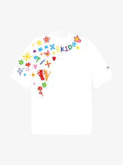 Retro Graffiti Hand-Painted T-Shirt
