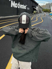 Asymmetric Irregular Knitted Sweater Hoodie