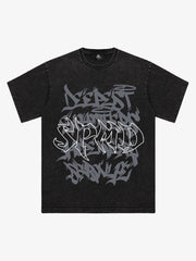 Thesupermade Fun Alphabet Print T-Shirt