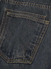 Vintage Washed Distressed Multi Pocket Cargo Jeans
