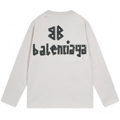 Balenciaga Tape Type Long Sleeve T-Shirt Oversized