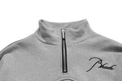 RHUDE Vintage Stand Collar Half Zip Sweatshirt