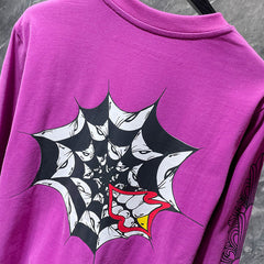 CHROME HEARTS Matty Boy Spider Web Long Sleeve T-Shirt