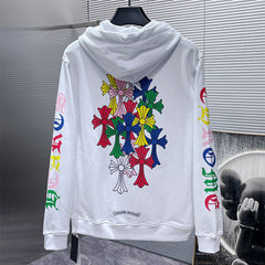 Chrome Hearts Multi Color Cross Cemetery hoodie