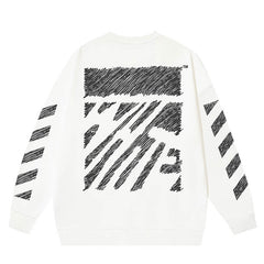 Off White SCRIBBLE DIAG BOXY Sweatshirts