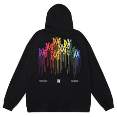 AMIRI Rainbow Logo Print Hoodie