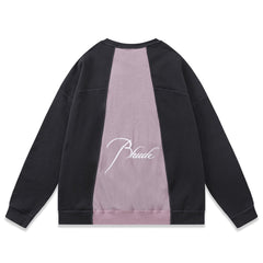 RHUDE logo-embroidered cotton sweatshirt