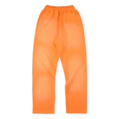Hellstar Fire Orange Closed Elastic Bottom Sweatpants