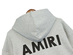 Amiri Paint Splatter Hoodie Grey