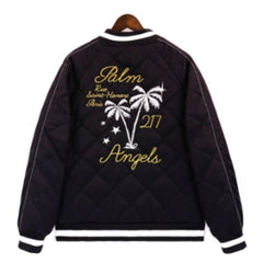 Palm Angels Quilted Souvenire Bomber Jacket