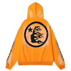 Hellstar Fire Hoodie Orange