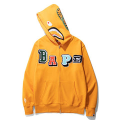 BAPE Multi Fonts Shark Full Zip Hoodies